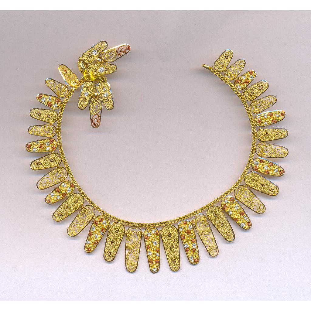GOLD HALF SET ROUND PLAIN FANCY
