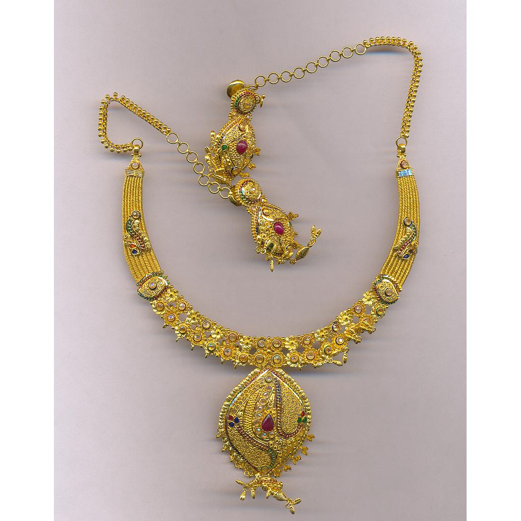 GOLD HALF SET ROUND PLAIN FANCY