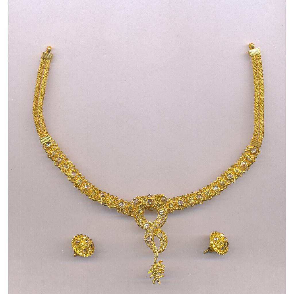 GOLD HALF SET ROUND PLAIN FANCY
