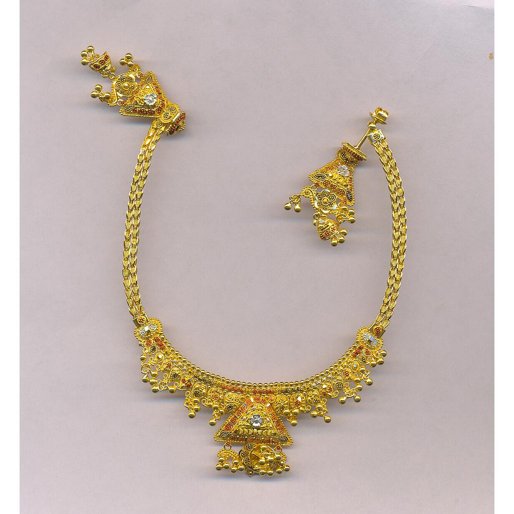 GOLD HALF SET ROUND PLAIN FANCY