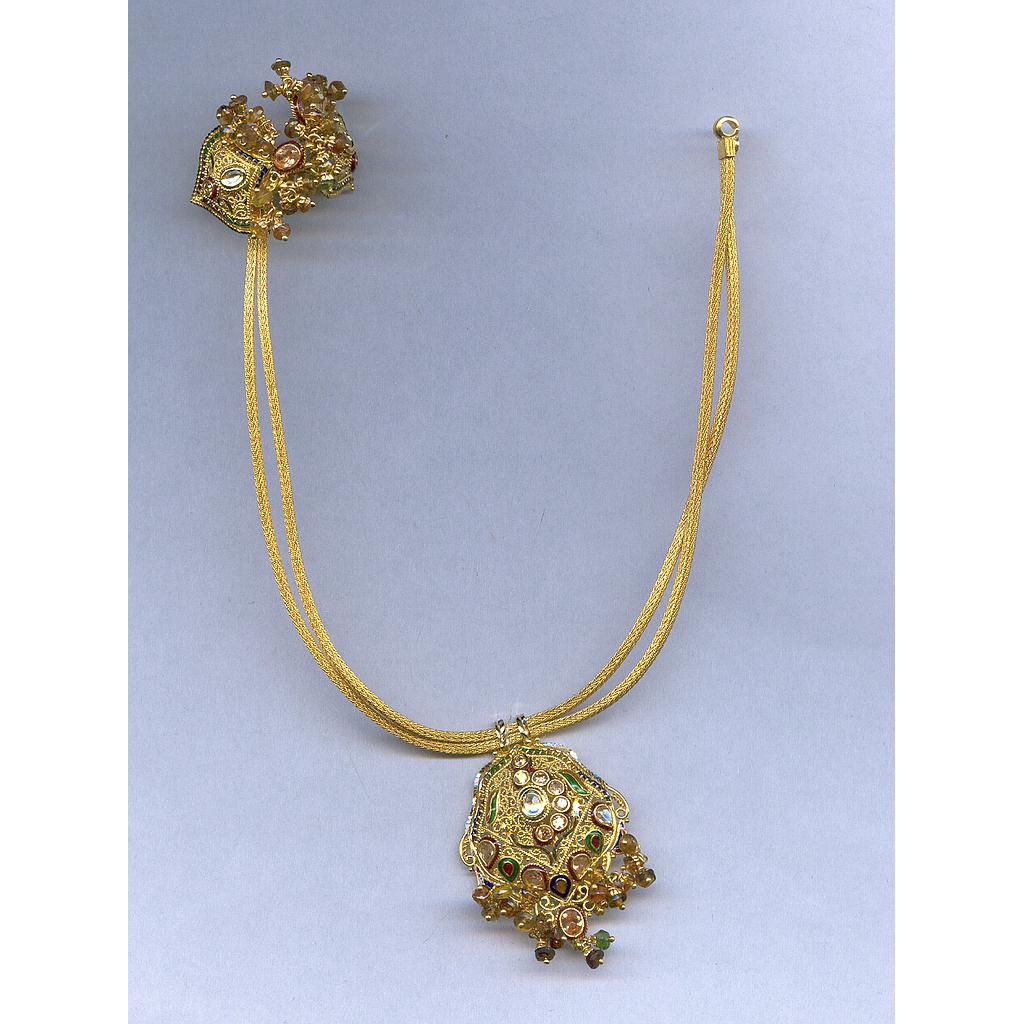 GOLD HALF SET ROUND PLAIN FANCY
