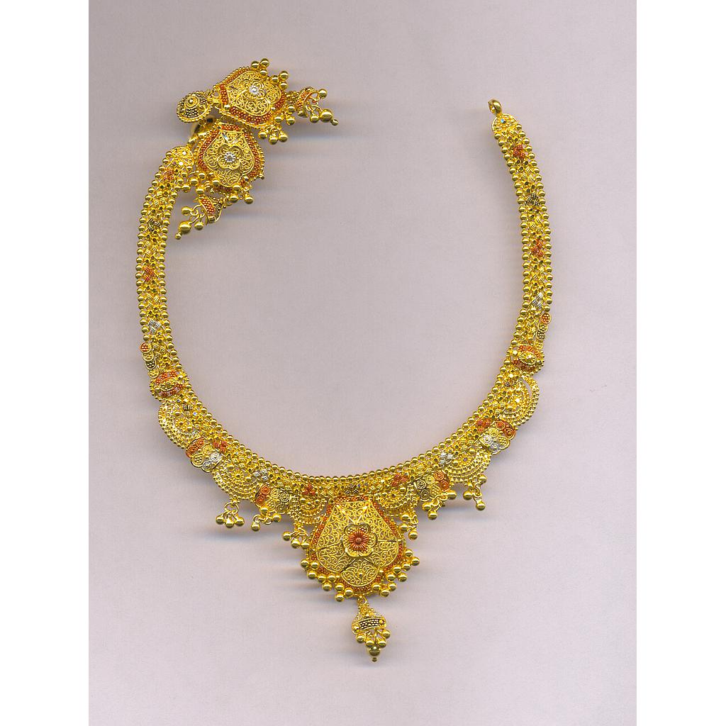 GOLD HALF SET ROUND PLAIN FANCY