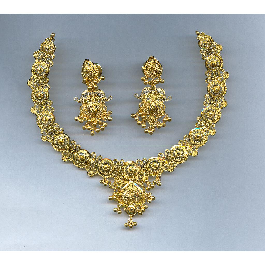GOLD HALF SET ROUND PLAIN FANCY