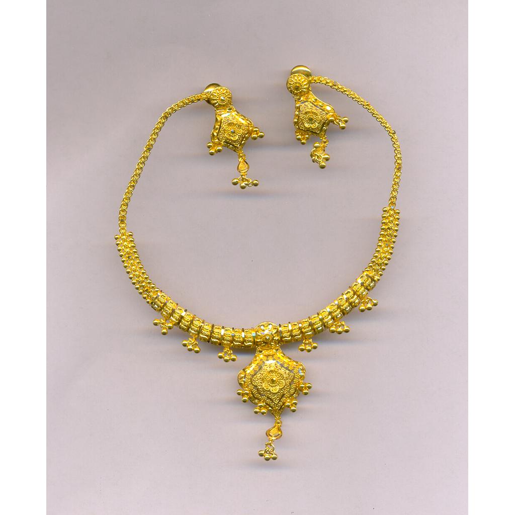 GOLD HALF SET ROUND PLAIN FANCY