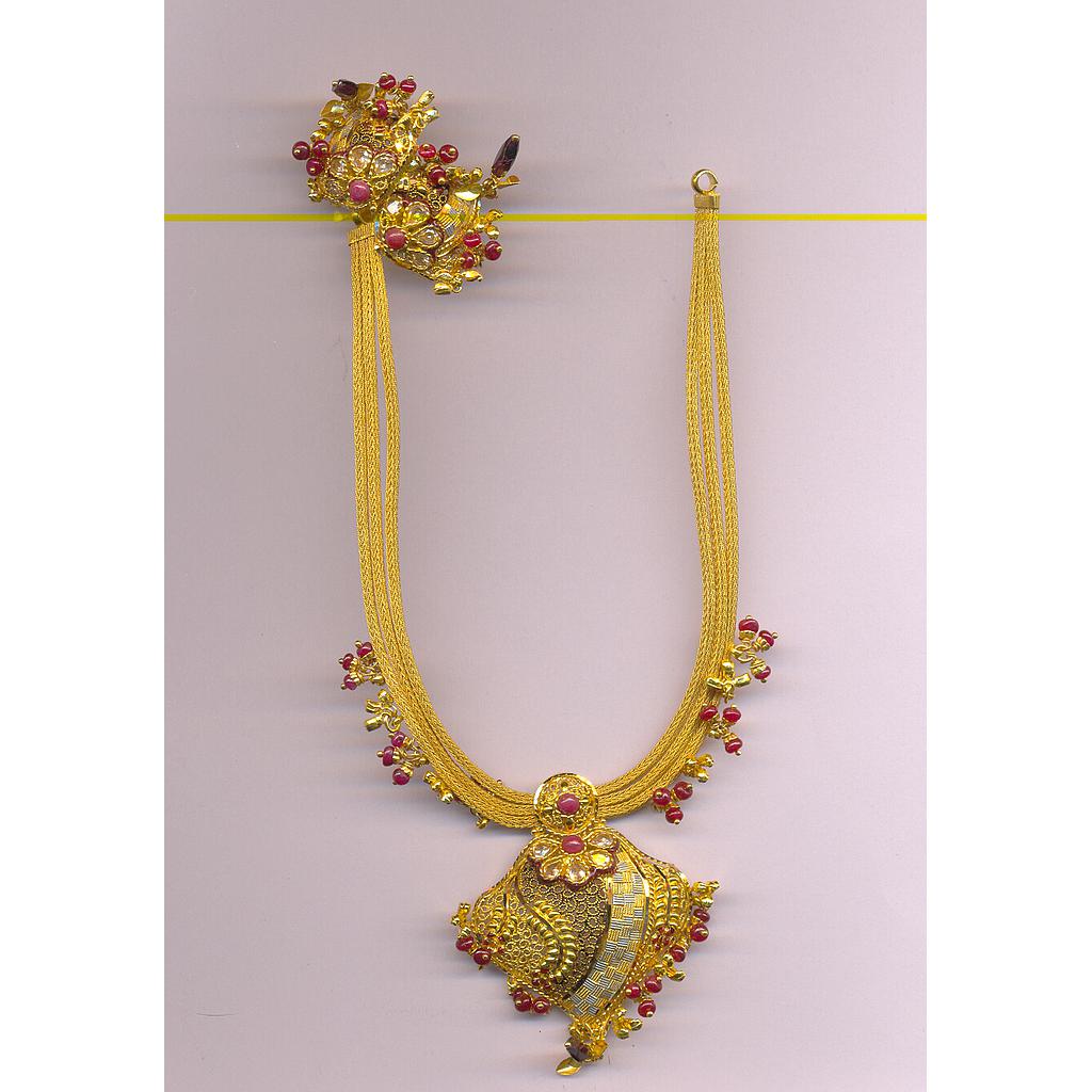 GOLD HALF SET ROUND PLAIN FANCY