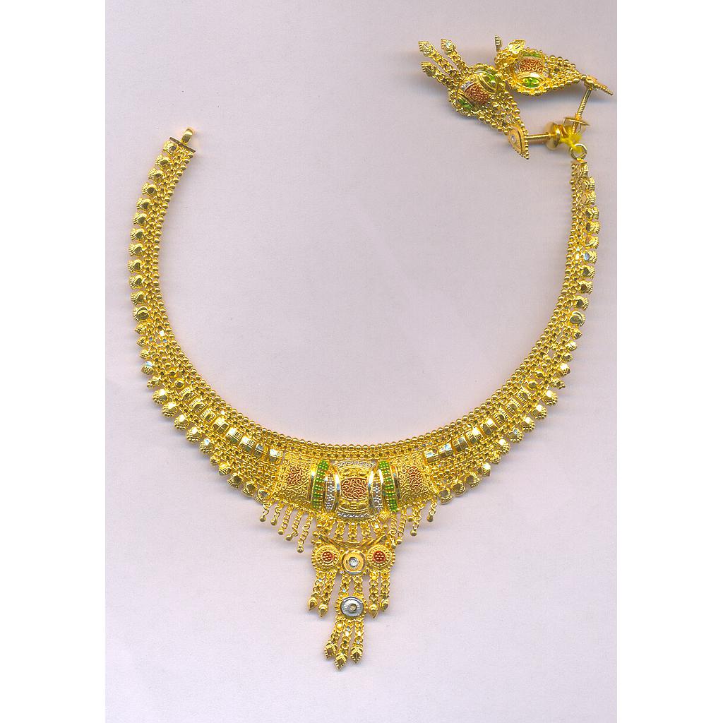 GOLD HALF SET ROUND PLAIN FANCY