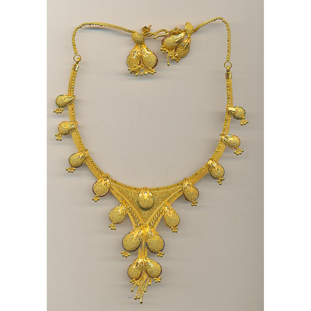 GOLD HALF SET ROUND PLAIN FANCY