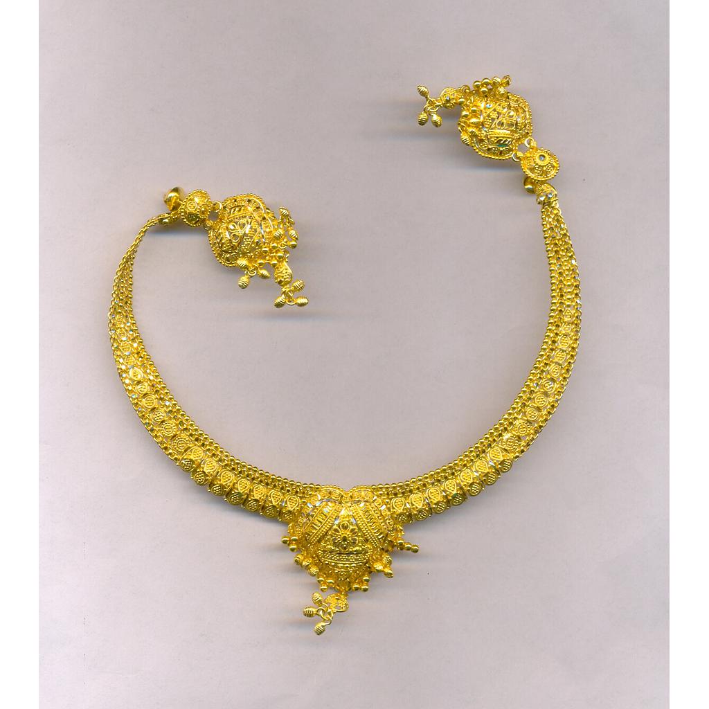 GOLD HALF SET ROUND PLAIN FANCY