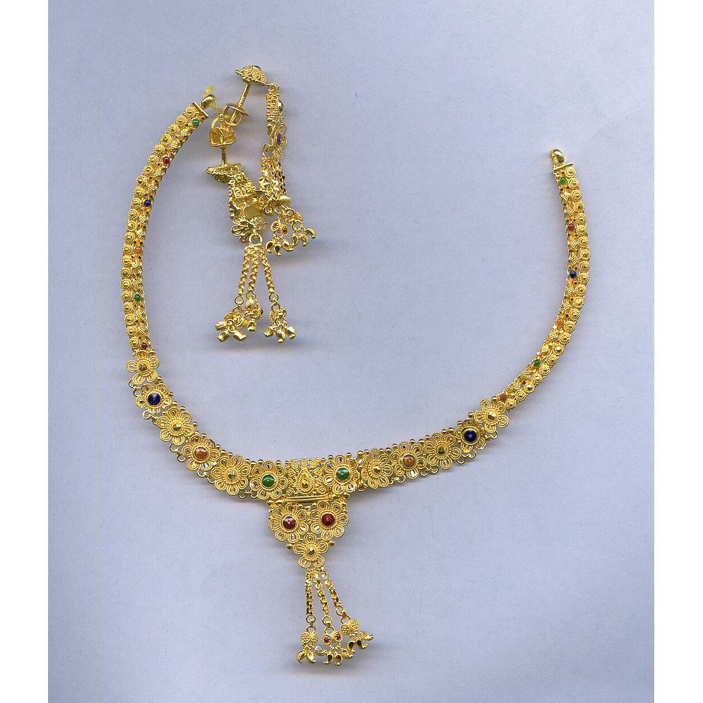 GOLD HALF SET ROUND PLAIN FANCY