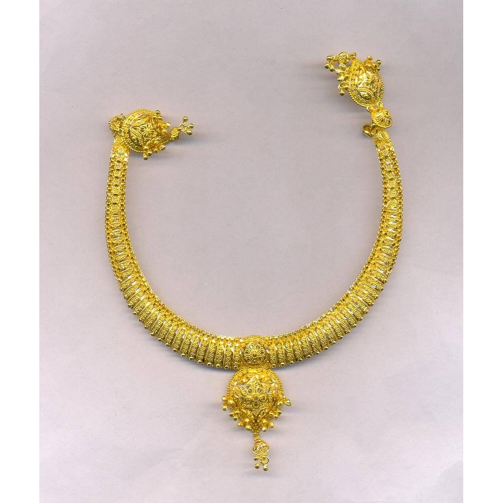 GOLD HALF SET ROUND PLAIN FANCY