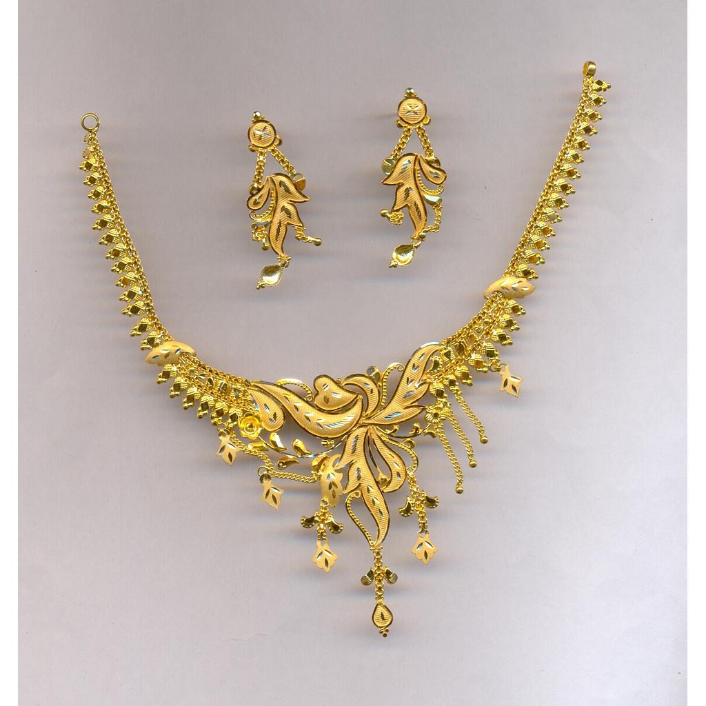 GOLD HALF SET ROUND PLAIN FANCY