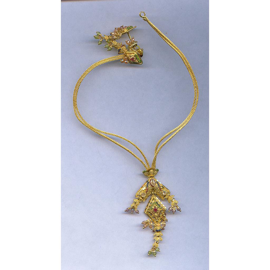 GOLD HALF SET ROUND PLAIN FANCY