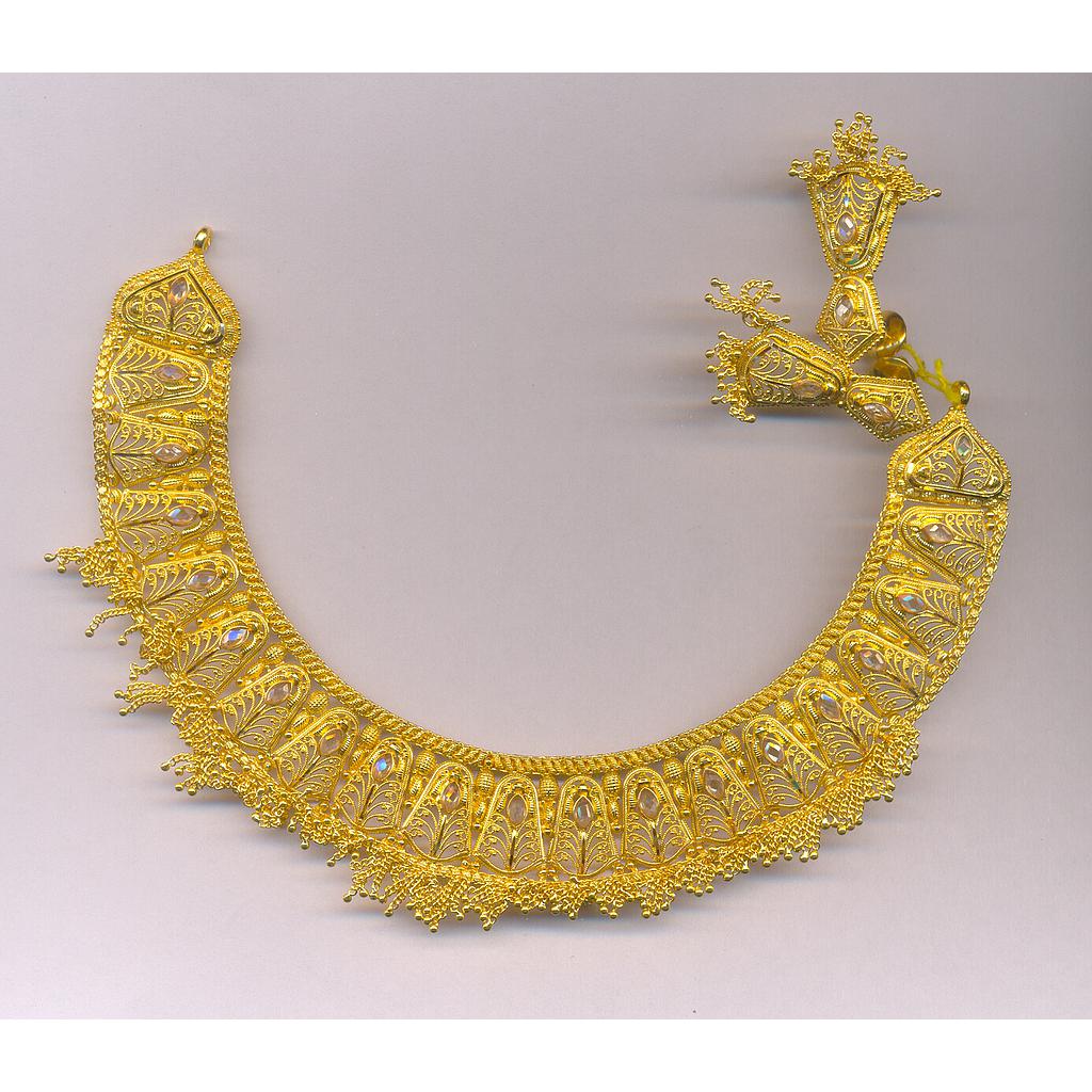 GOLD HALF SET ROUND PLAIN FANCY