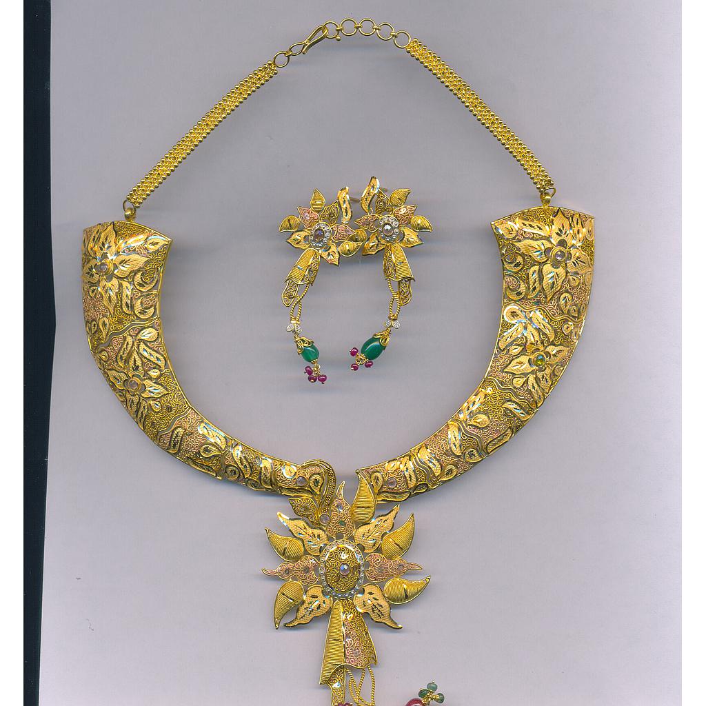 GOLD HALF SET ROUND PLAIN FANCY