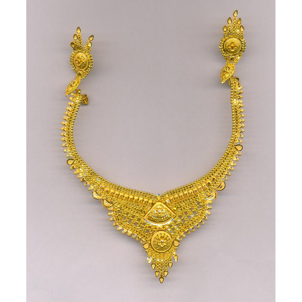 GOLD HALF SET ROUND PLAIN FANCY