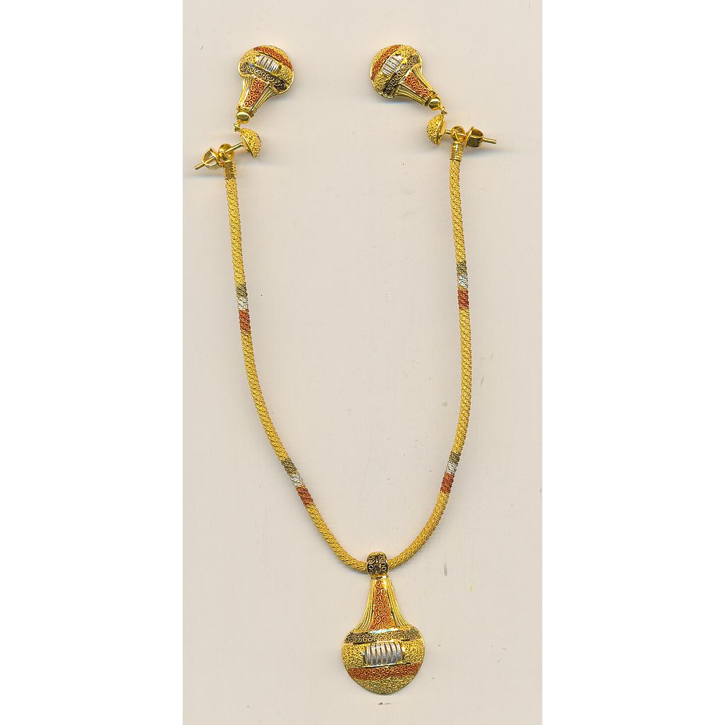 GOLD HALF SET ROUND PLAIN FANCY