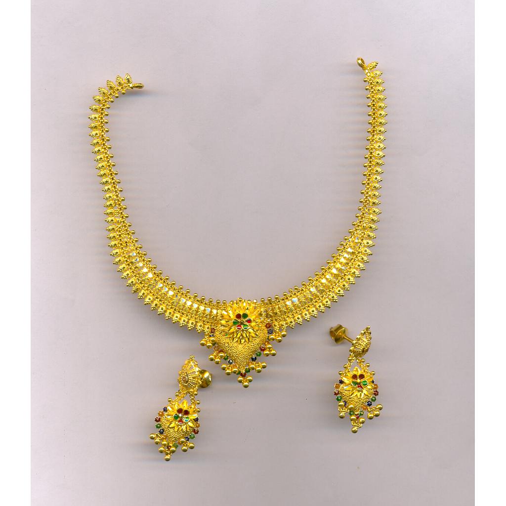 GOLD HALF SET ROUND PLAIN FANCY