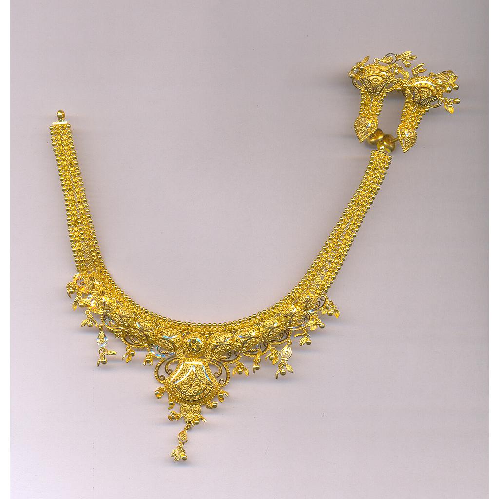 GOLD HALF SET ROUND PLAIN FANCY
