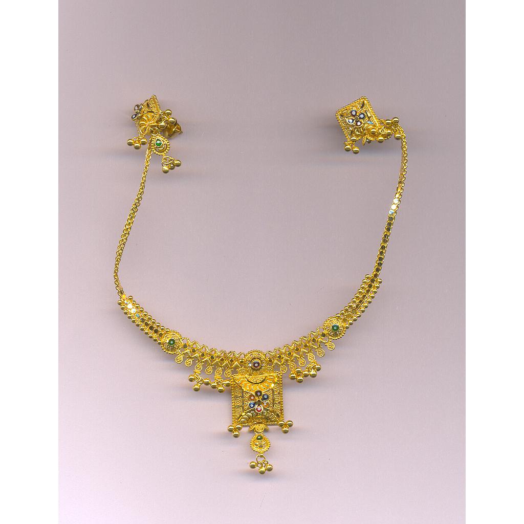 GOLD HALF SET ROUND PLAIN FANCY