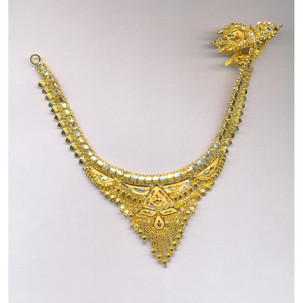 GOLD HALF SET ROUND PLAIN FANCY