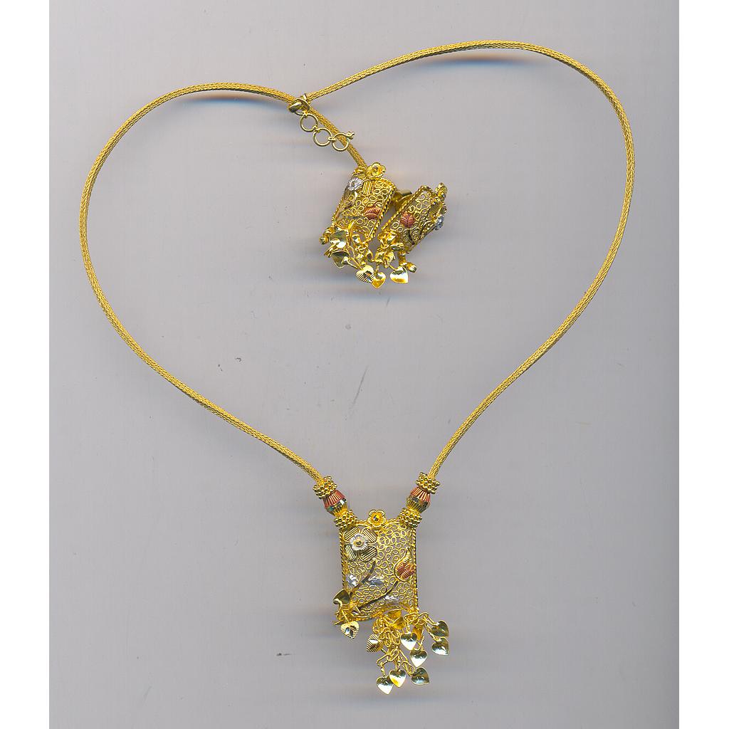 GOLD HALF SET ROUND PLAIN FANCY