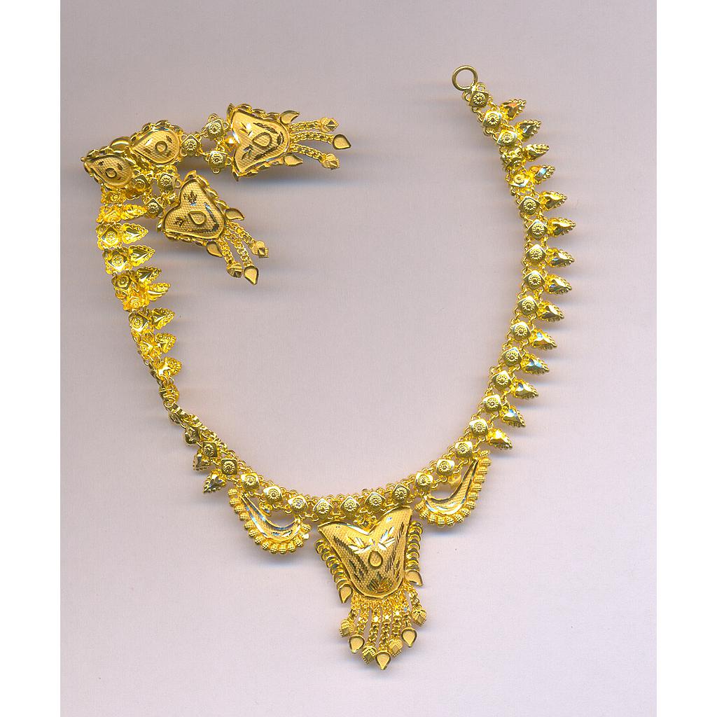 GOLD HALF SET ROUND PLAIN FANCY