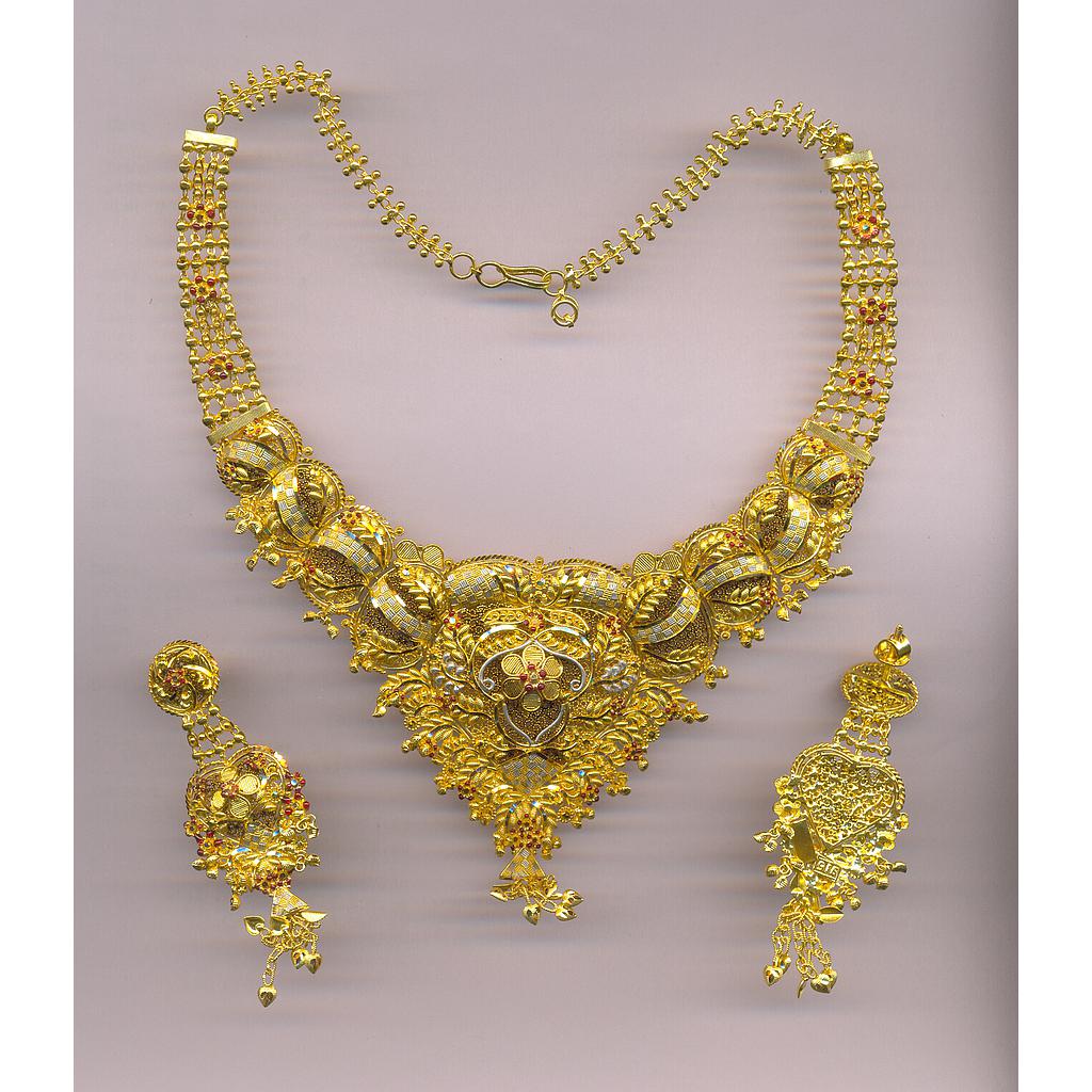 GOLD HALF SET ROUND PLAIN FANCY