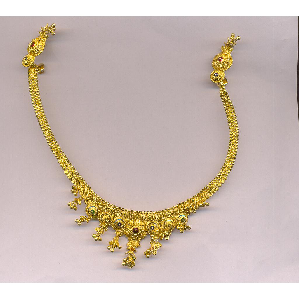 GOLD HALF SET ROUND PLAIN FANCY