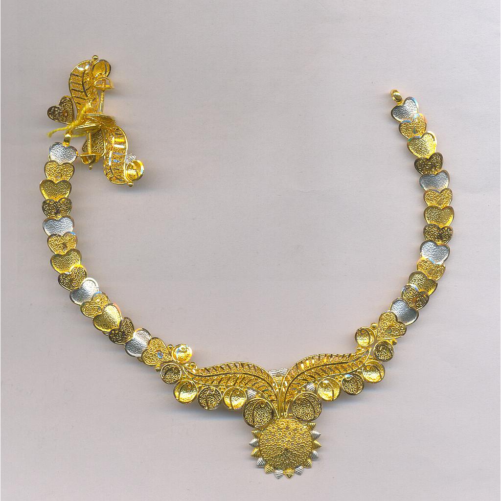 GOLD HALF SET ROUND PLAIN FANCY