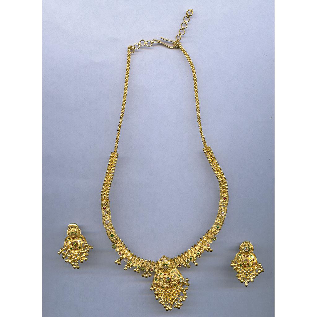 GOLD HALF SET ROUND PLAIN FANCY