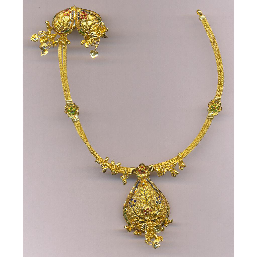 GOLD HALF SET ROUND PLAIN FANCY