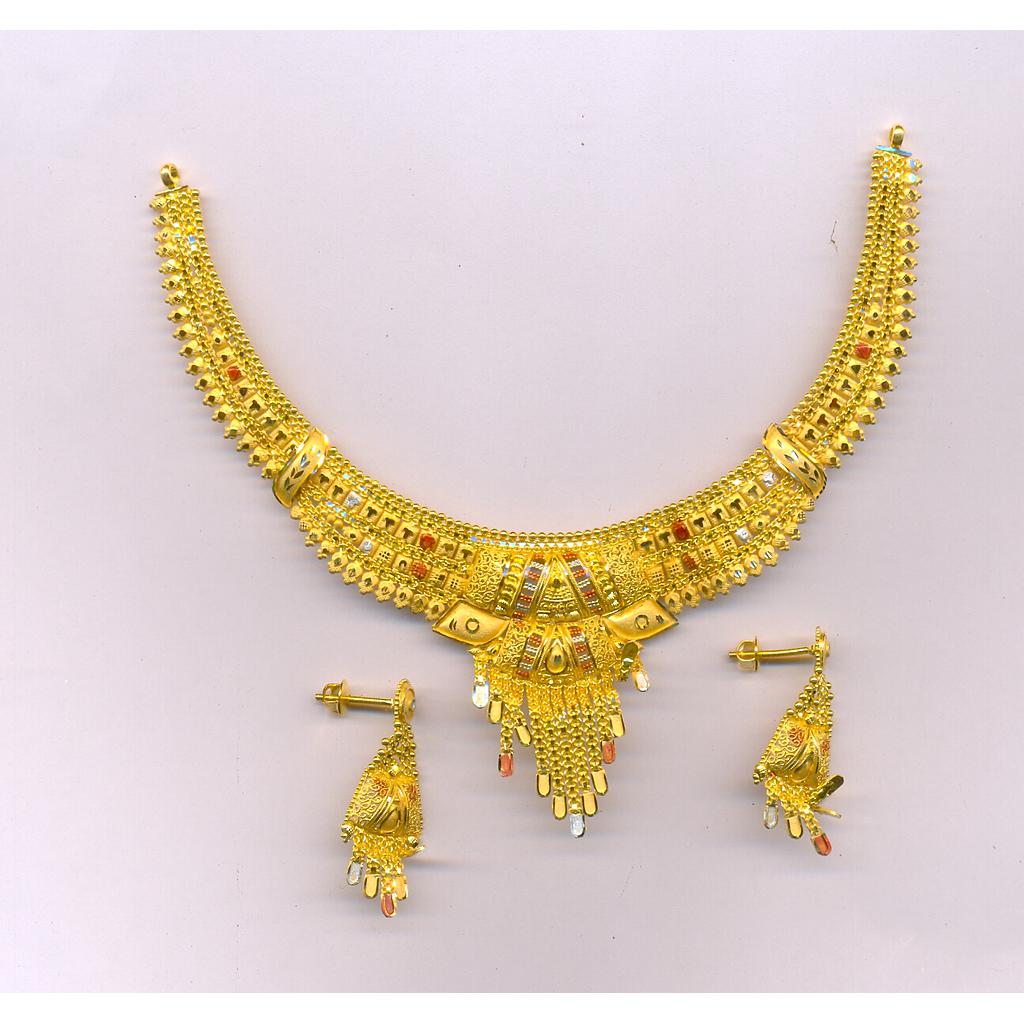 GOLD HALF SET ROUND PLAIN FANCY