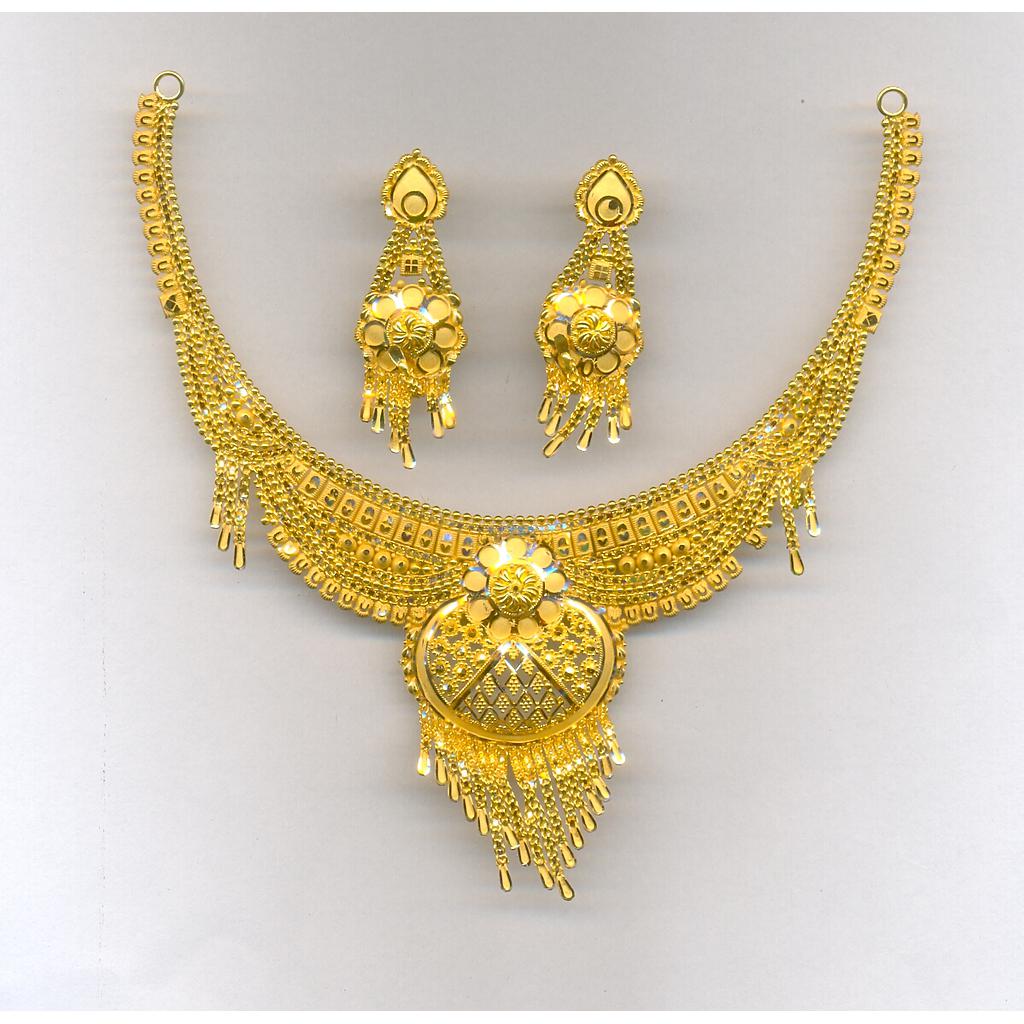 GOLD HALF SET ROUND PLAIN FANCY