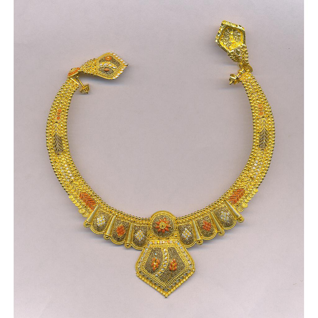 GOLD HALF SET ROUND PLAIN FANCY