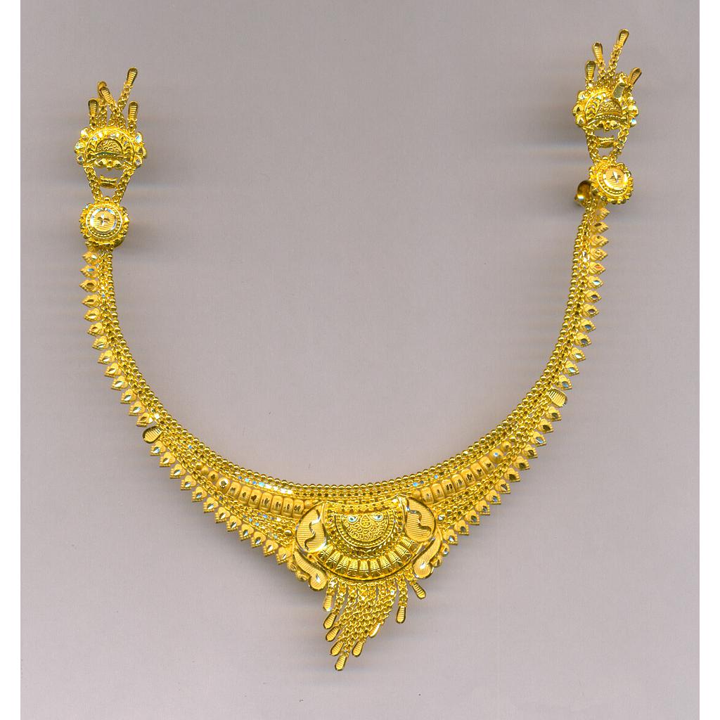GOLD HALF SET ROUND PLAIN FANCY