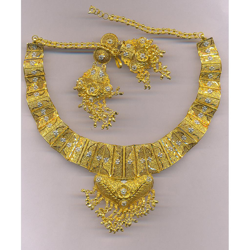 GOLD HALF SET ROUND PLAIN FANCY