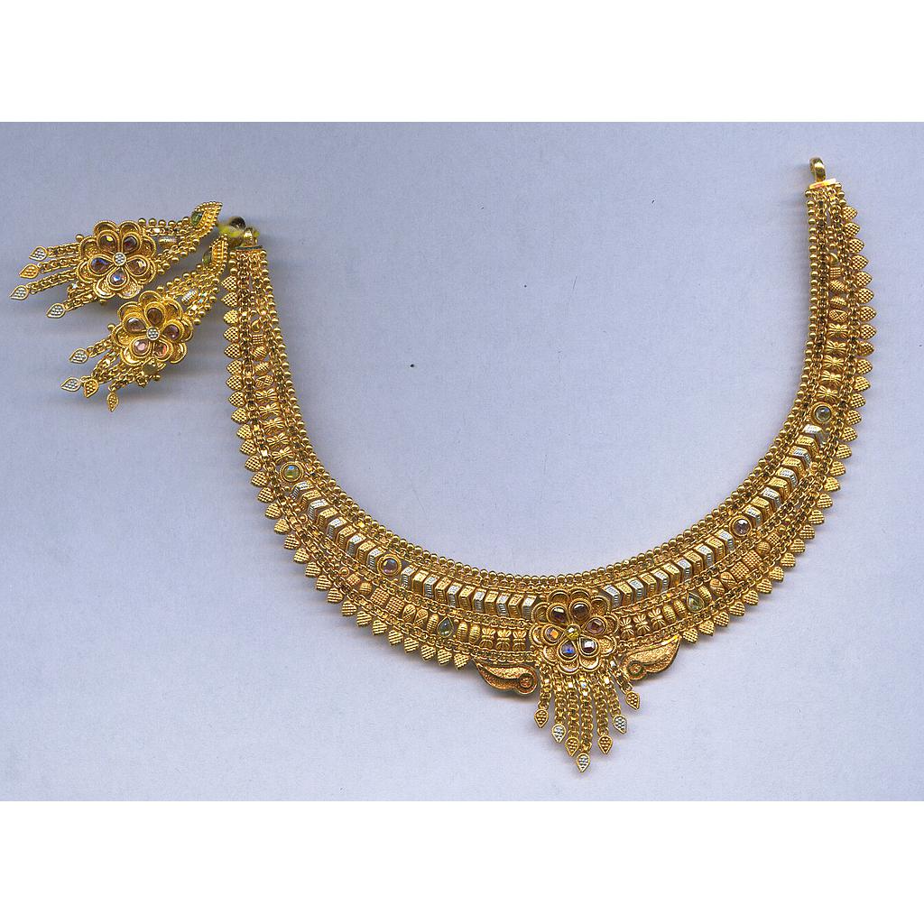 GOLD HALF SET ROUND PLAIN FANCY