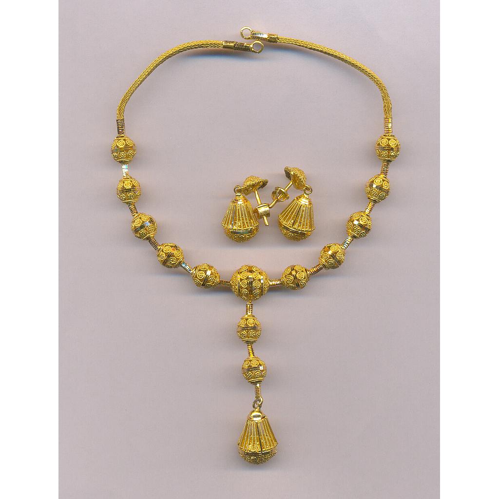GOLD HALF SET ROUND PLAIN FANCY