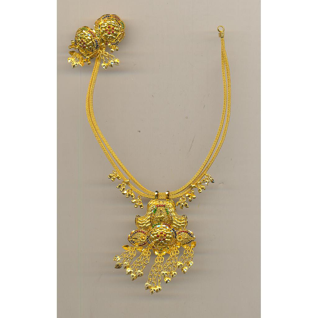 GOLD HALF SET ROUND PLAIN FANCY