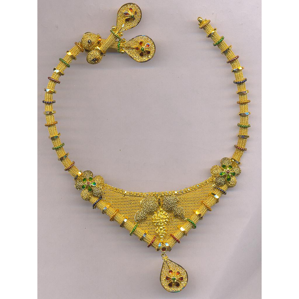 GOLD HALF SET ROUND PLAIN FANCY