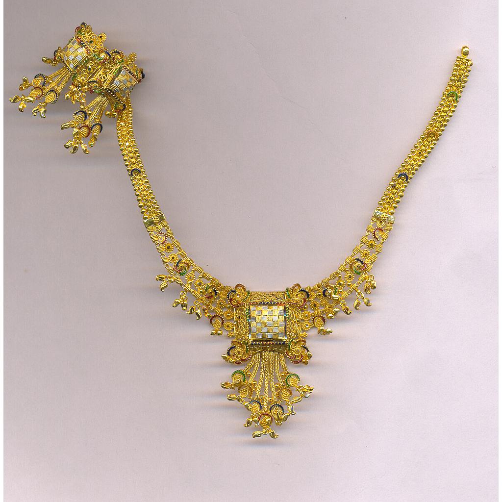 GOLD HALF SET ROUND PLAIN FANCY