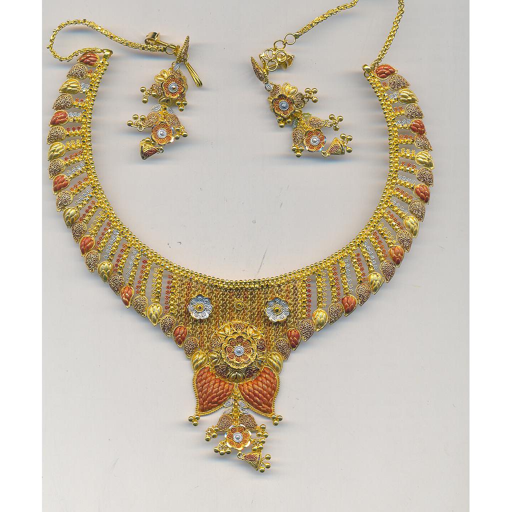 GOLD HALF SET ROUND PLAIN FANCY