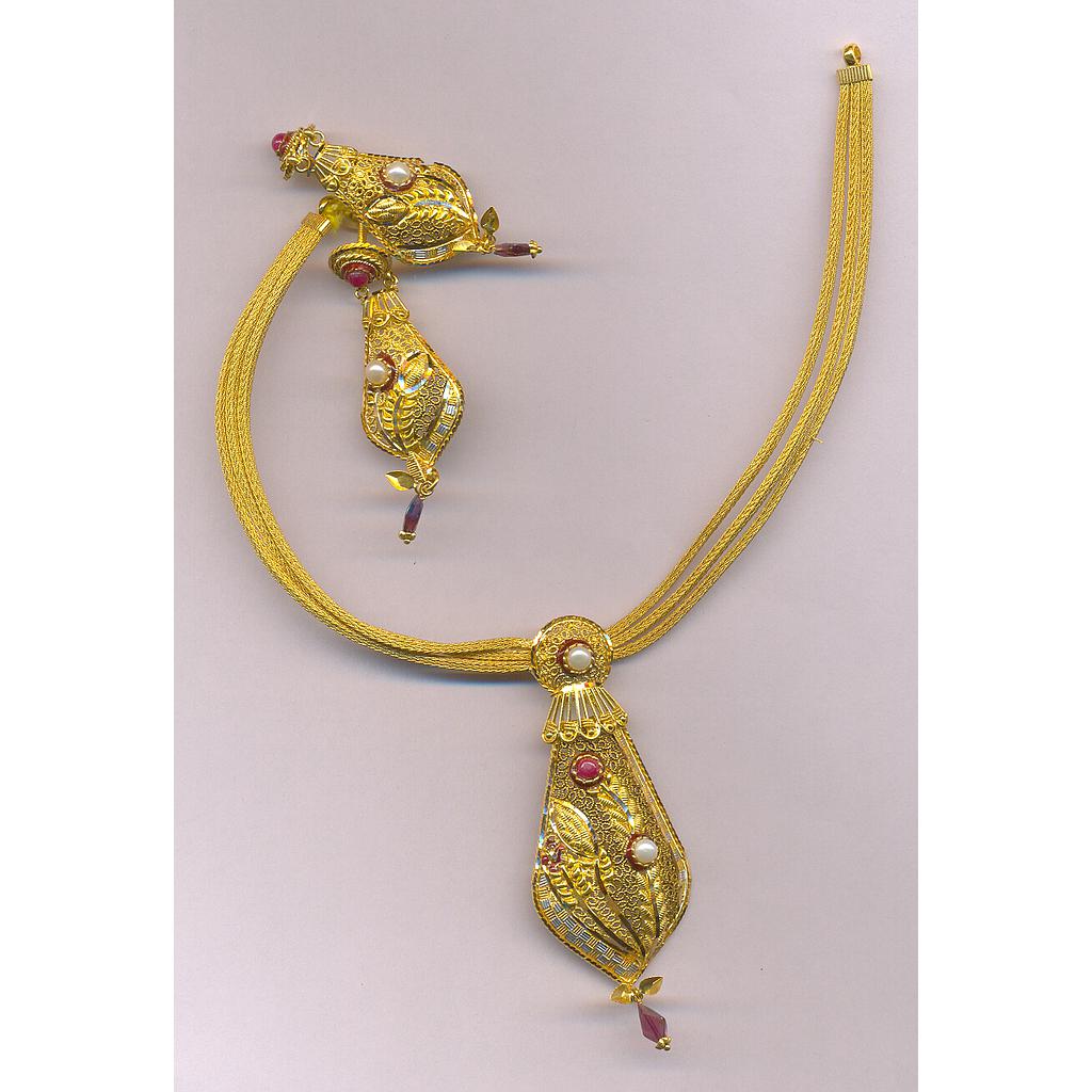 GOLD HALF SET ROUND PLAIN FANCY