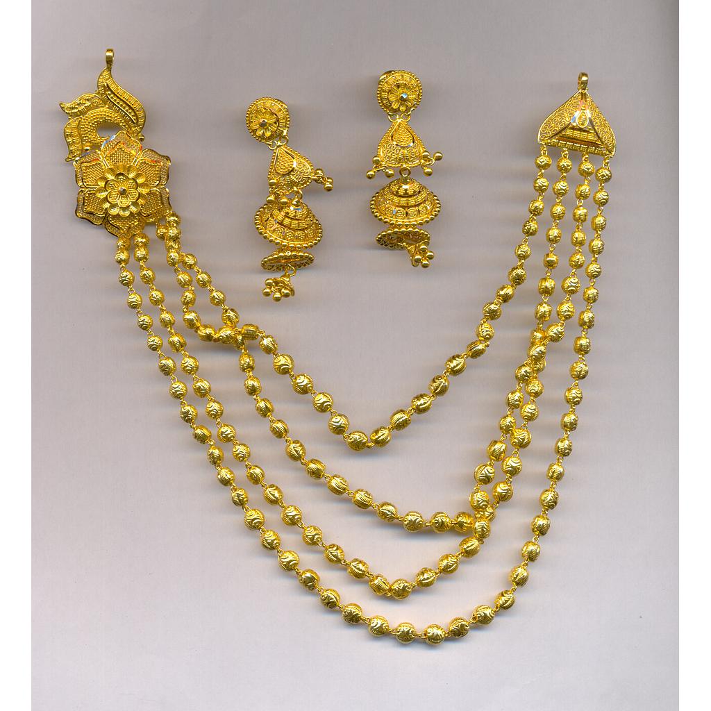 GOLD HALF SET ROUND PLAIN FANCY