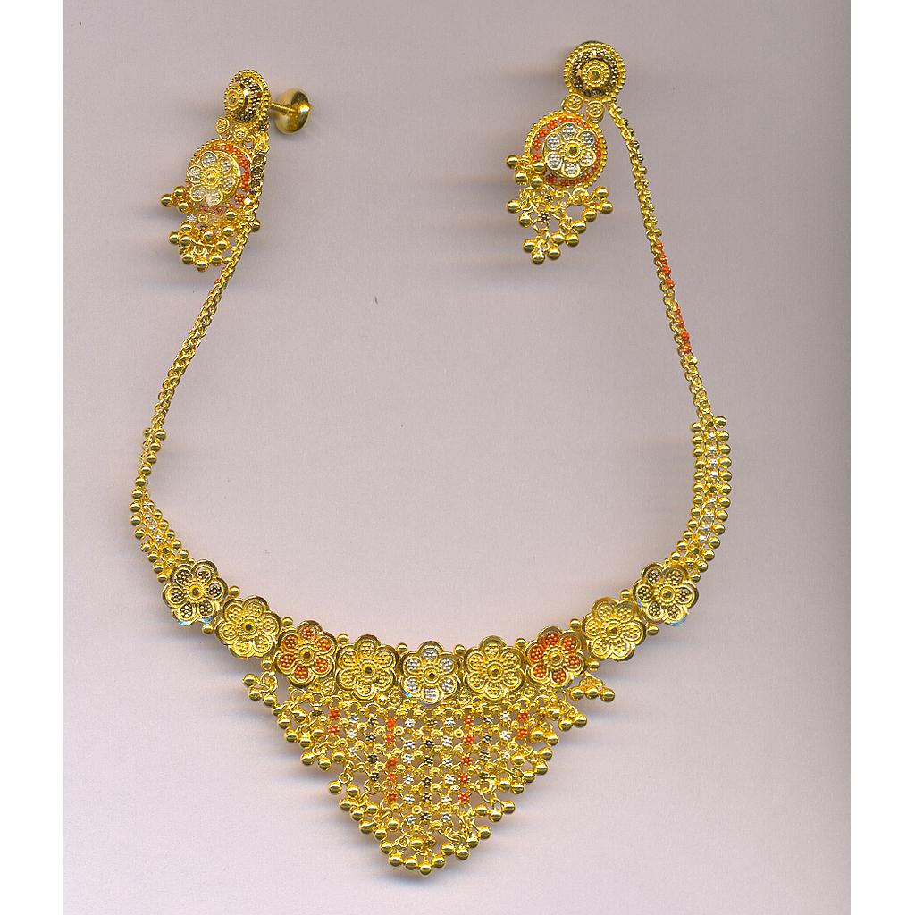 GOLD HALF SET ROUND PLAIN FANCY