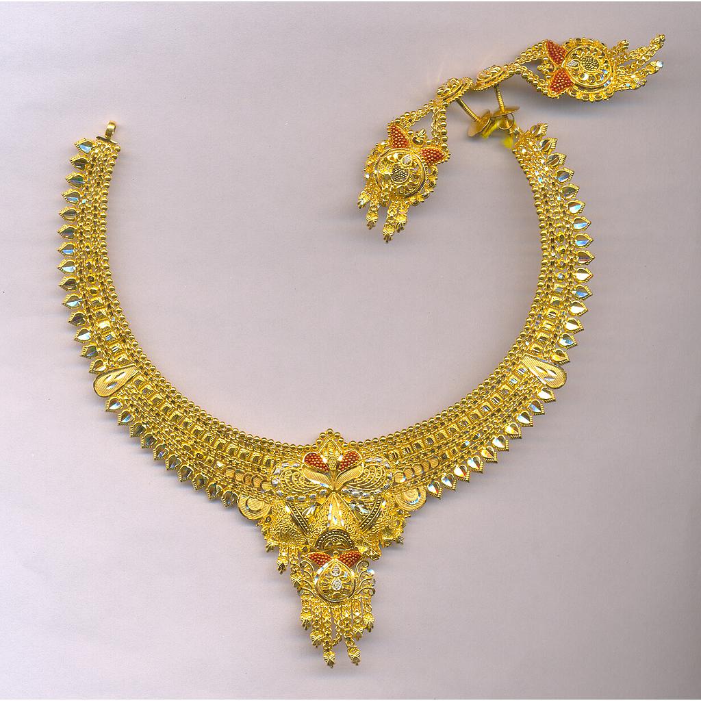 GOLD HALF SET ROUND PLAIN FANCY