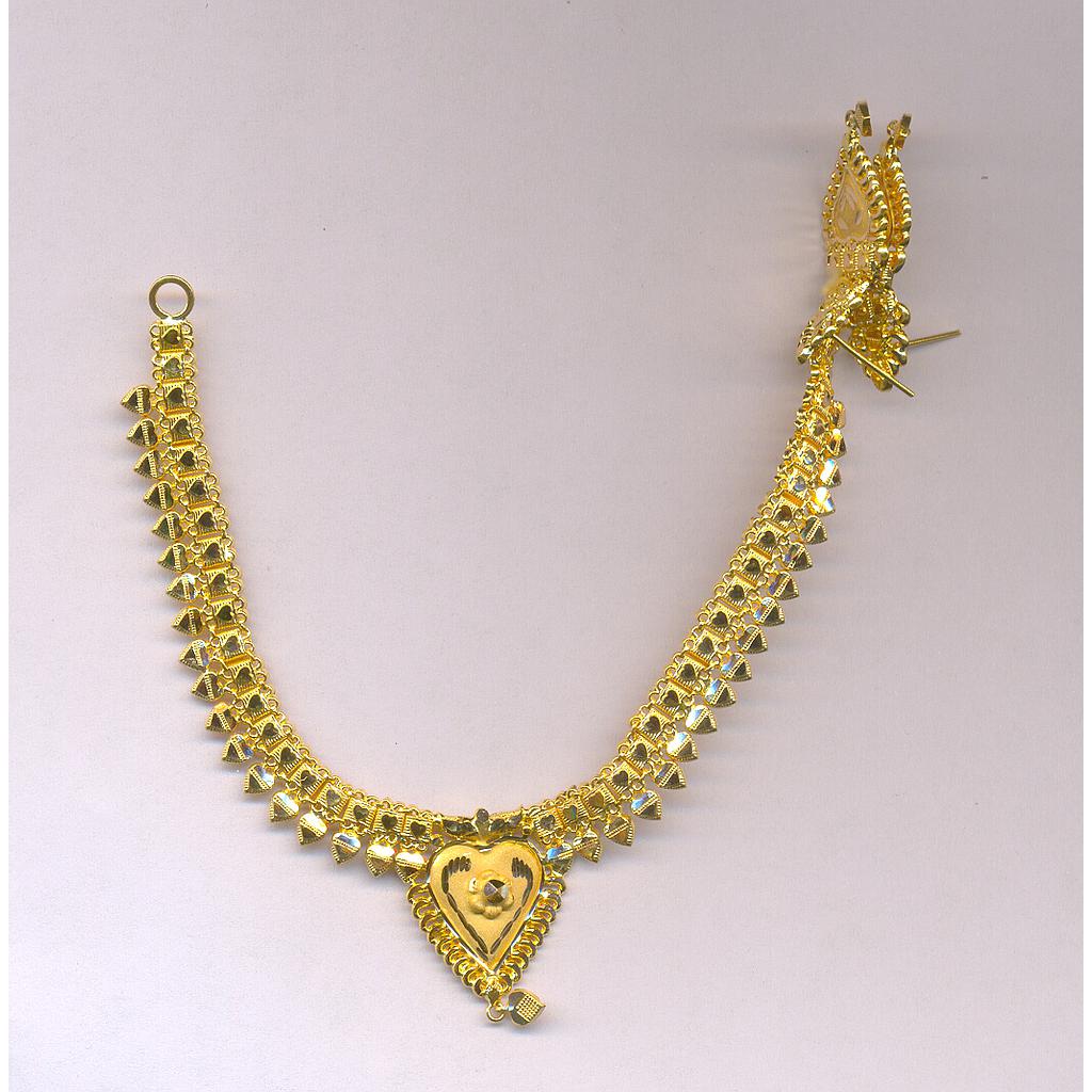 GOLD HALF SET ROUND PLAIN FANCY