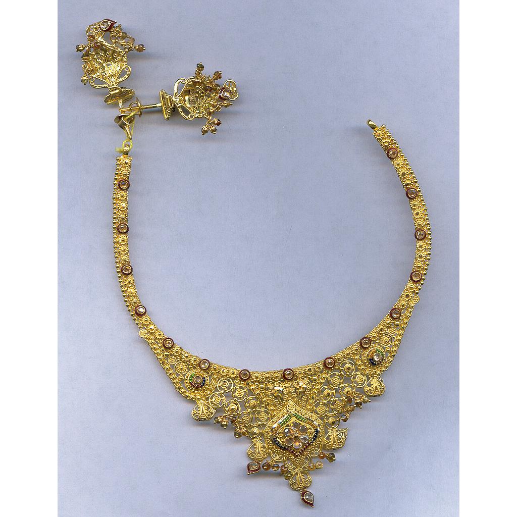 GOLD HALF SET ROUND PLAIN FANCY