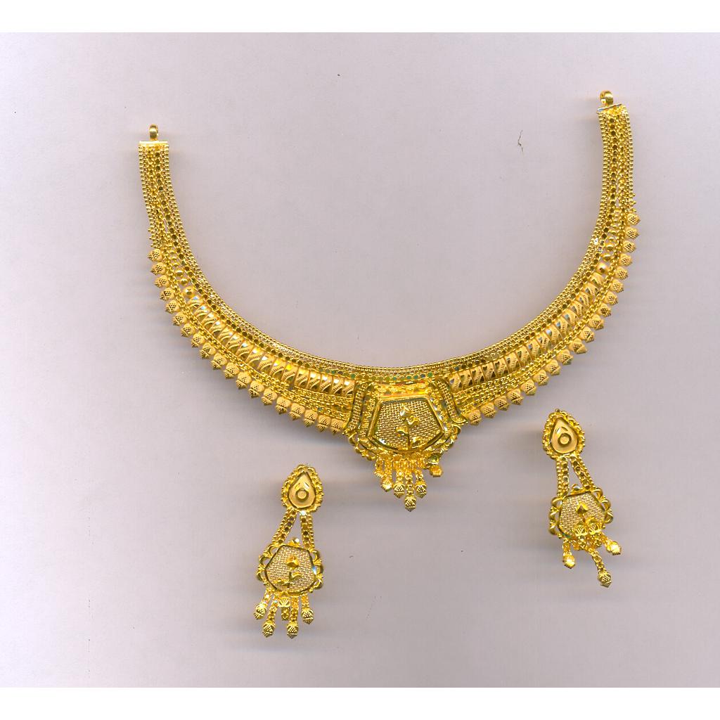 GOLD HALF SET ROUND PLAIN FANCY