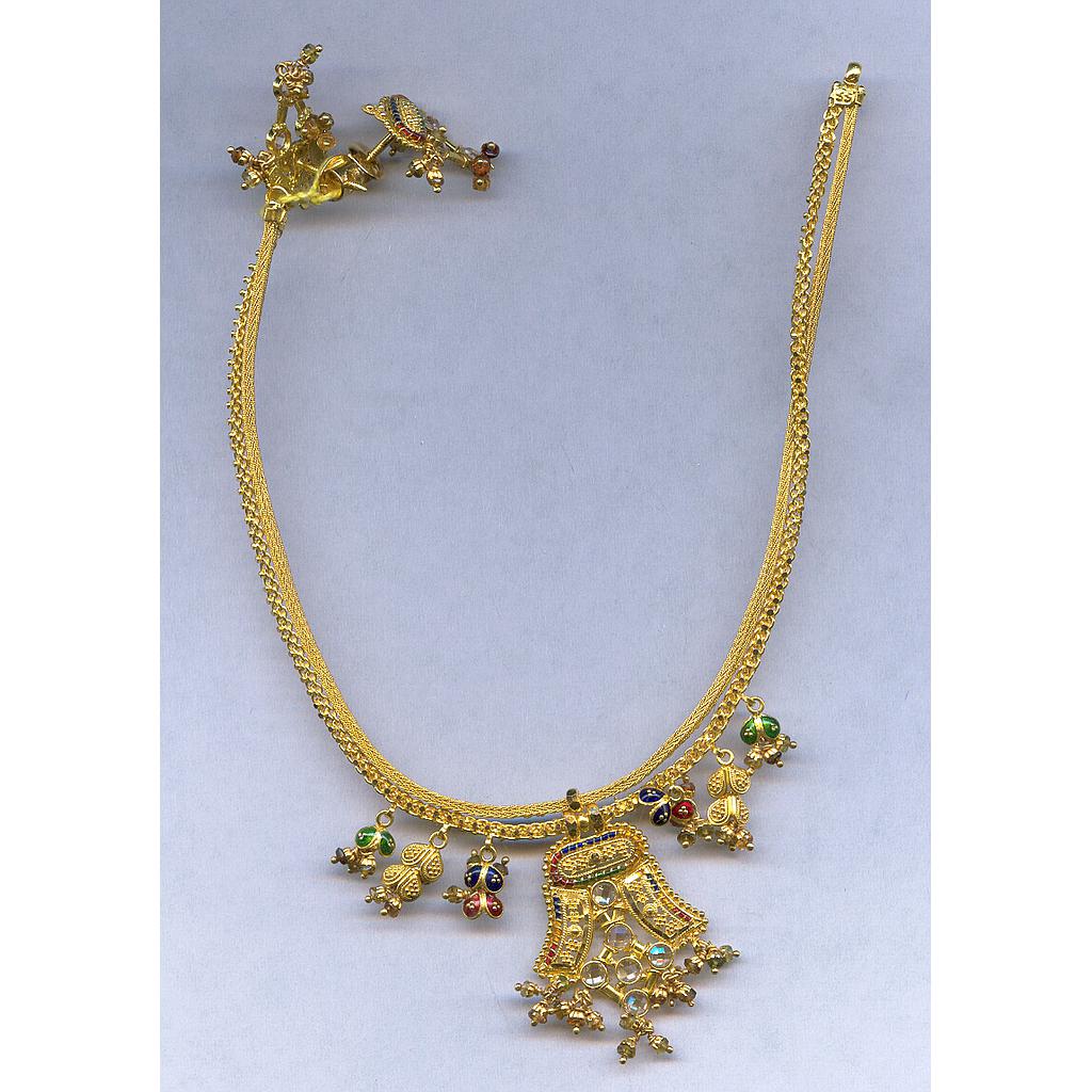 GOLD HALF SET ROUND PLAIN FANCY